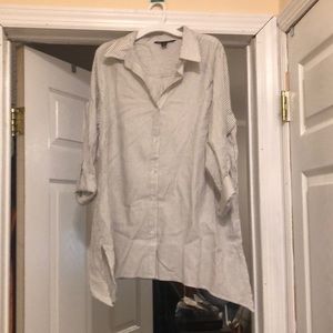 Oversized striped shirt/shirt dress size medium